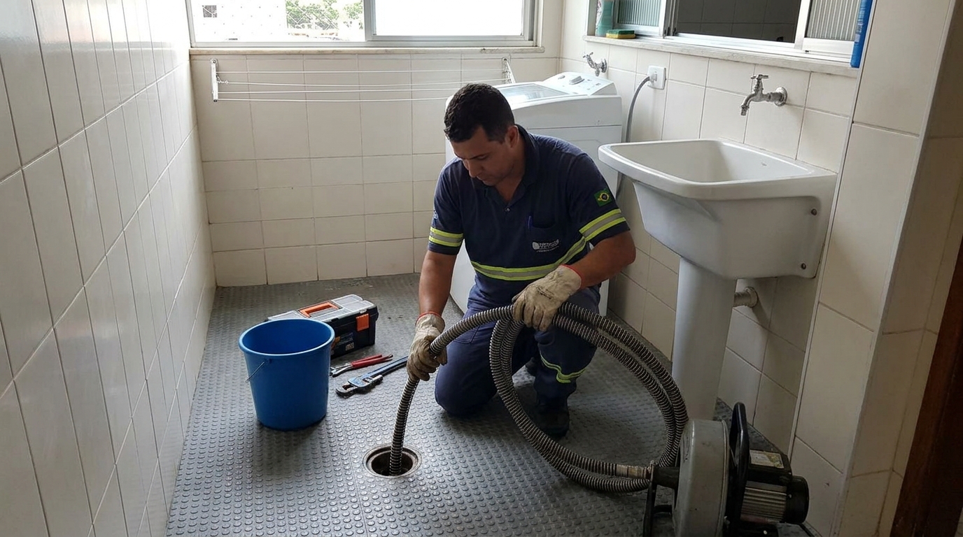 Desobstrução na Cozinha em São Carlos‑SP